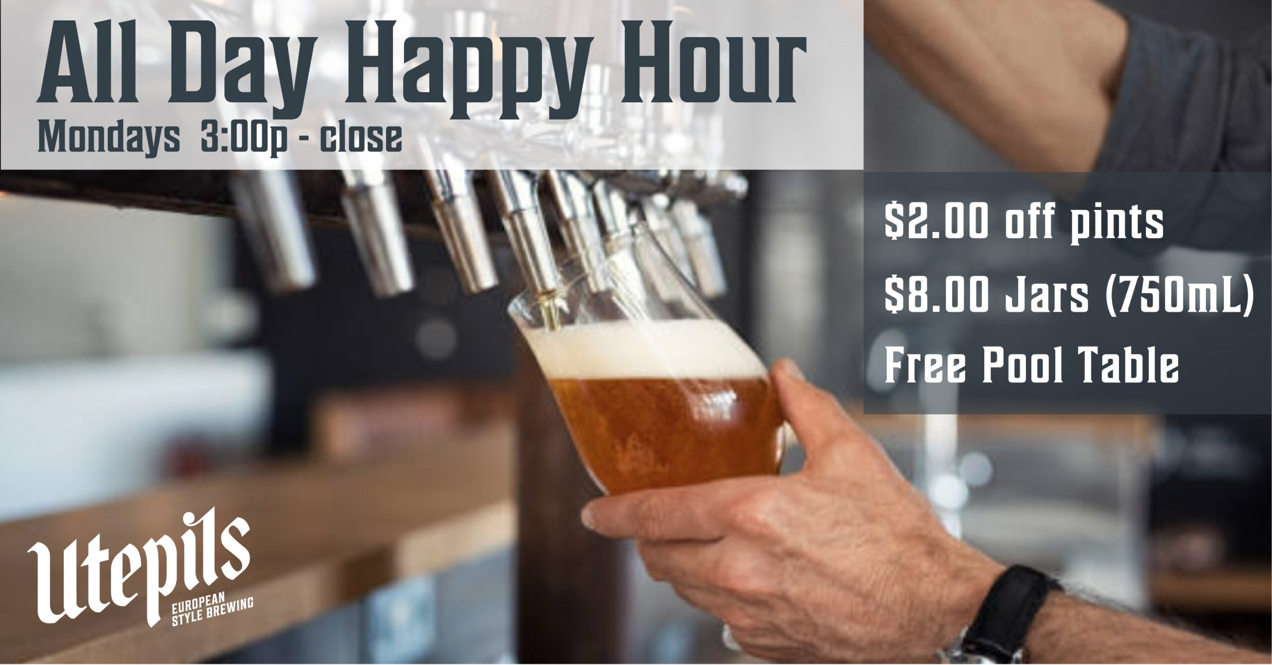 All Day Happy Hour | Utepils Brewing